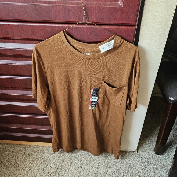 Athletic Works Men's Brown T-Shirt - Picture 1 of 9